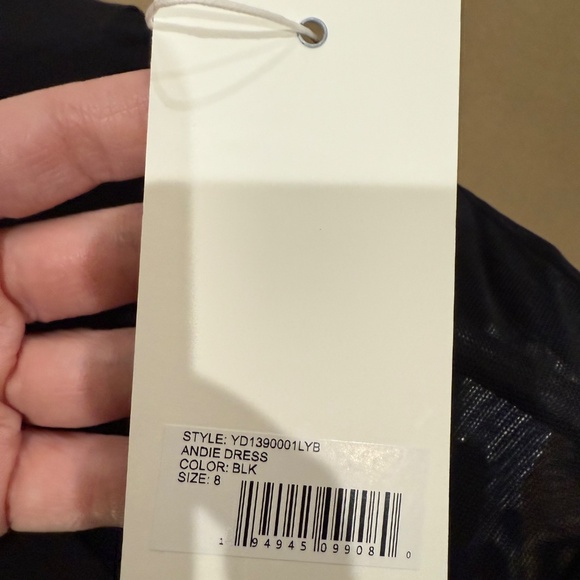 NWT Likely Black Mesh Dress, Sz 8 - Picture 6 of 8